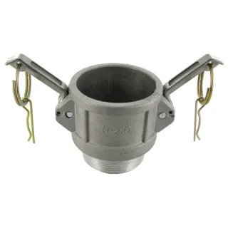 Camlock B iekšpuse, 2 ārējās vītnes, alumīnija HCN100BAL051 AGRALV HCN100BAL052