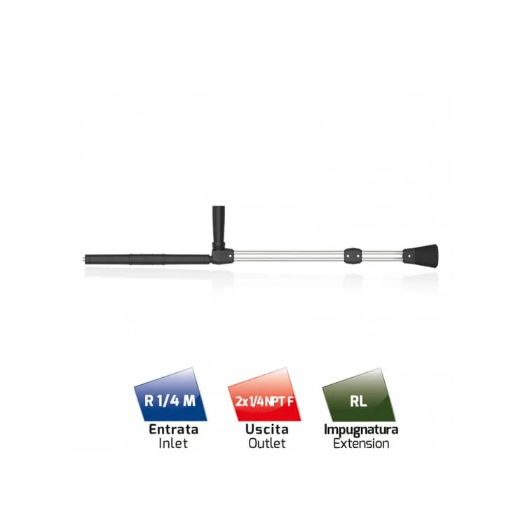 Dubultā lance 985 mm, nerūsējošais tērauds HD400300 AGRALV