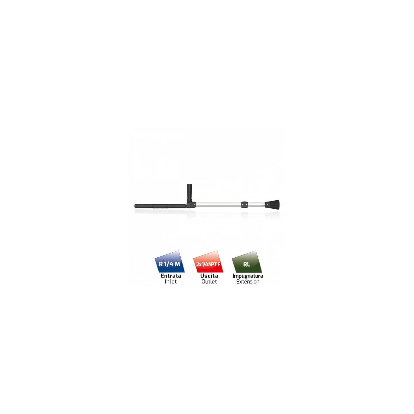 Dubultā lance 985 mm, nerūsējošais tērauds HD400300 AGRALV
