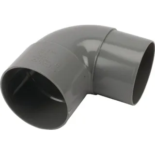 PVC elkonis 80 mm 87° pelēks HWA180801G AGRALV