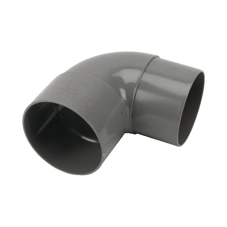 PVC elkonis 80 mm 87° pelēks HWA180801G AGRALV