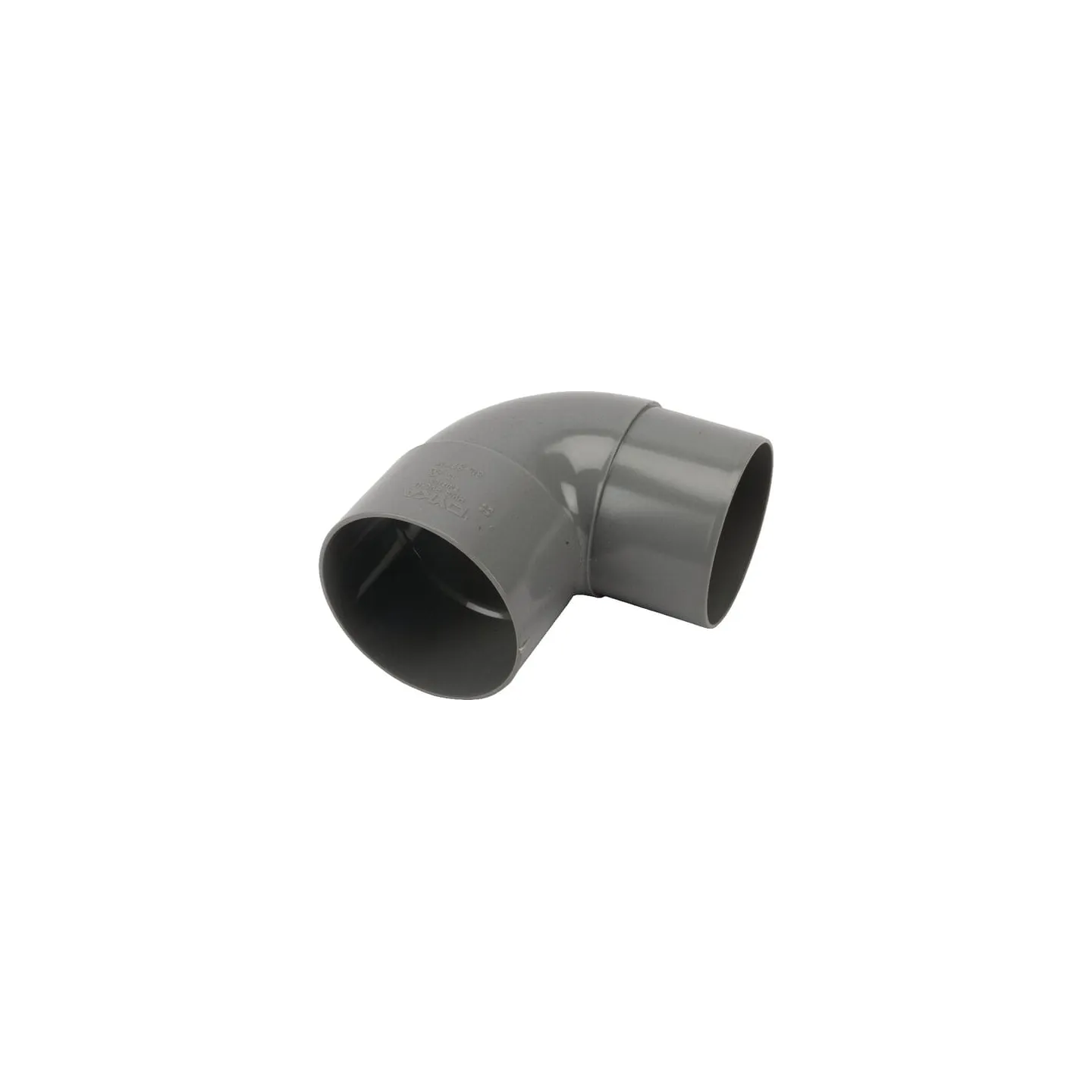PVC elkonis 80 mm 87° pelēks HWA180801G AGRALV