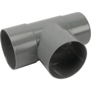 PVC T Piece 80 mm grey  HWA380801G AGRALV