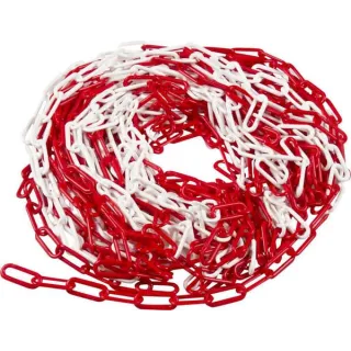 Chain 6mm x 41mm Plastic red/white  KK150006 AGRALV KK60