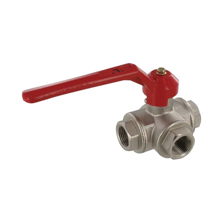 Ball valve L 1/2 IT/IT 3-way  KS312L AGRALV