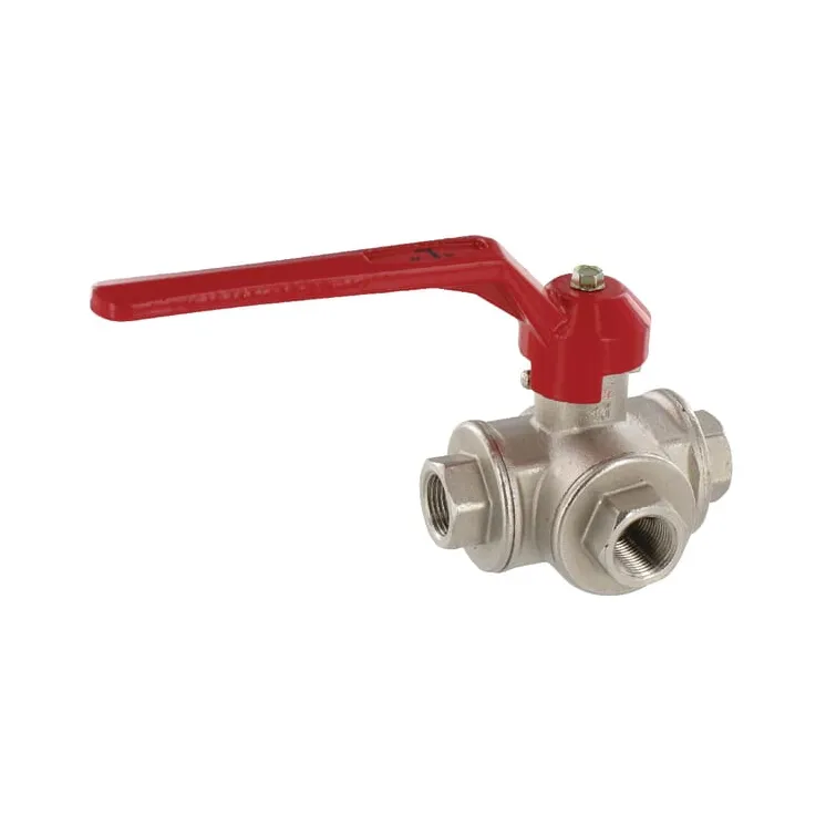 Ball valve L 3/8 IT/IT 3-way  KS338L AGRALV
