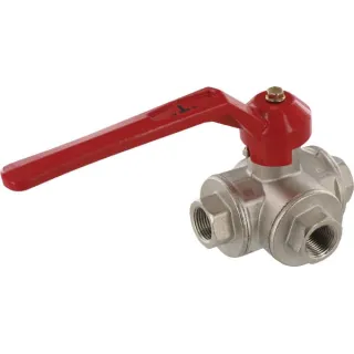 Ball valve T 3/8 IT/IT 3-way  KS338T AGRALV