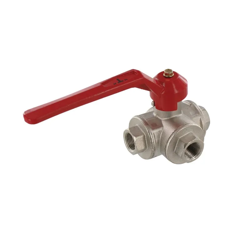 Ball valve T 3/8 IT/IT 3-way  KS338T AGRALV