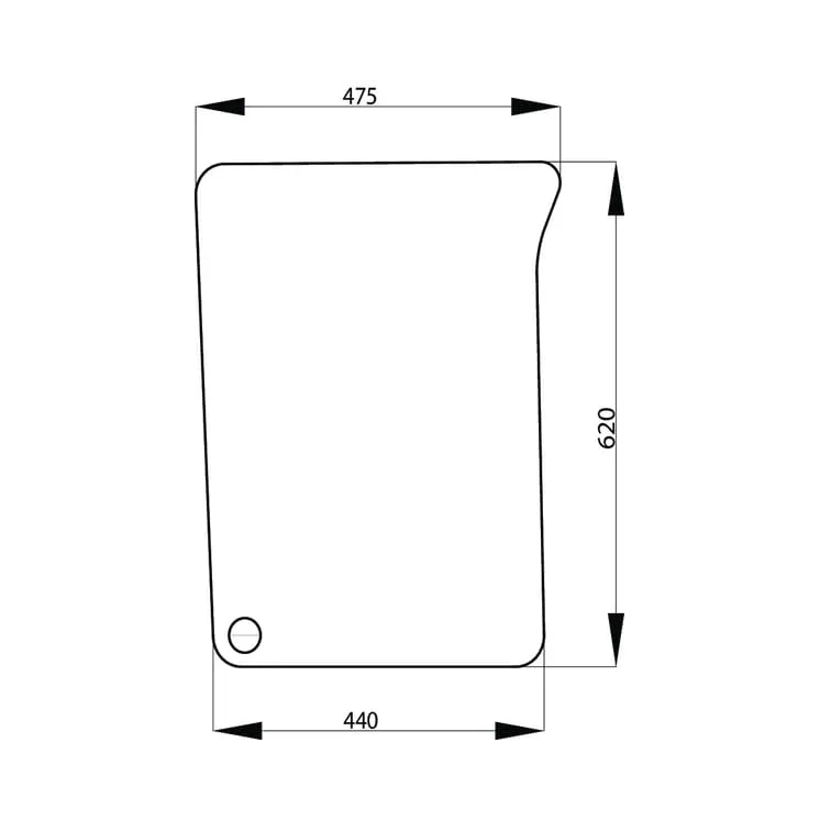 Bottom right front glass  L171332N AGRALV