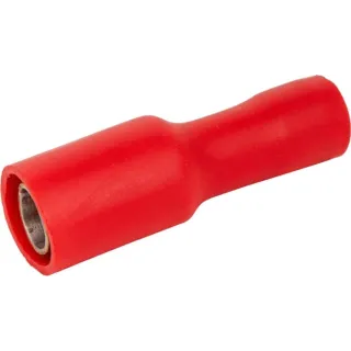 Bullet connector female, red, 0.5-1mmÂ² 4mm  LA9125P001 AGRALV