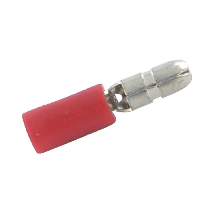 Bullet connector male, red, 0.5-1mmÂ² 4mm  LA9090P001 AGRALV