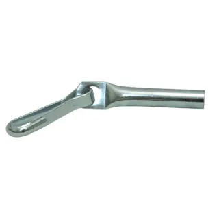 Crimp rope / bungee end 10mm with clip  PL8000 AGRALV