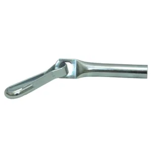 Crimp rope / bungee end 8mm with clip  PL1114 AGRALV