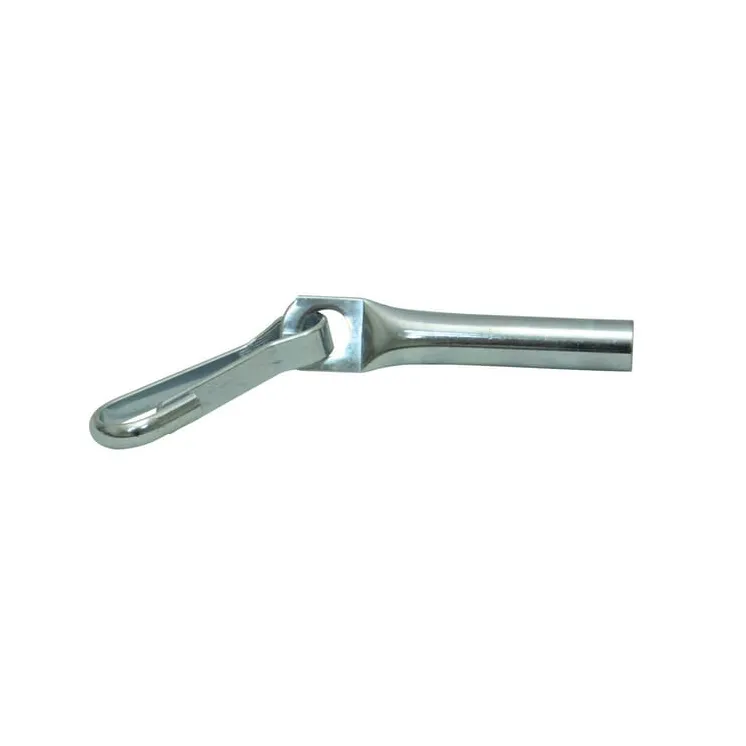 Crimp rope / bungee end 8mm with clip  PL1114 AGRALV