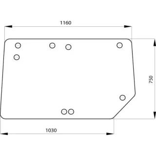 Top rear window  RT6005023210N AGRALV