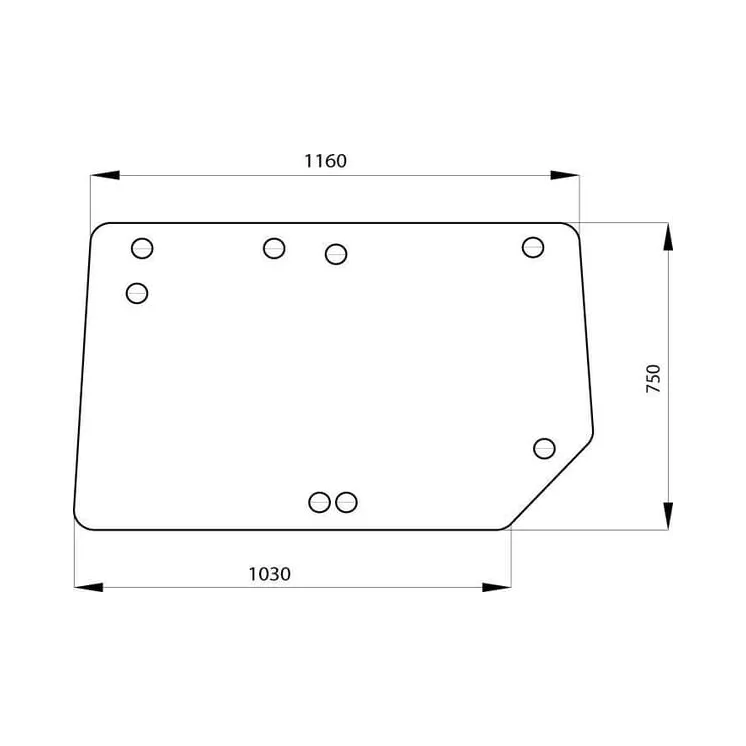 Top rear window  RT6005023210N AGRALV