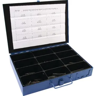 Roll pin assortment in metal box  SE1481B AGRALV