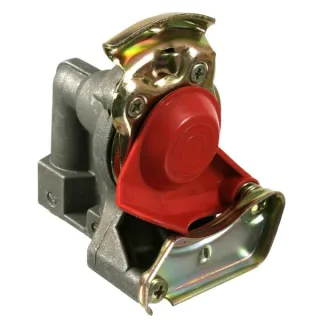 Sakabes galva automātiskā 2xM16x1,5 sarkana T710510 AGRALV