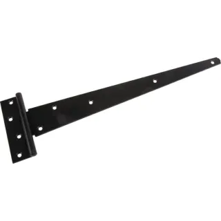 Tee hinge 16/400mm, Heavy duty, Black  TO4196D AGRALV