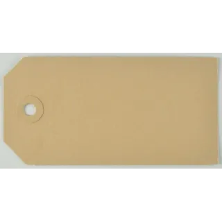 Brūna etiķete 60 x 120 mm ar 1 caurumu VPM536361 AGRALV