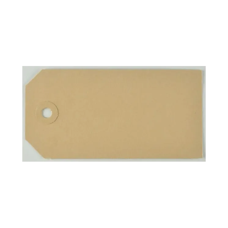 Brūna etiķete 60 x 120 mm ar 1 caurumu VPM536361 AGRALV