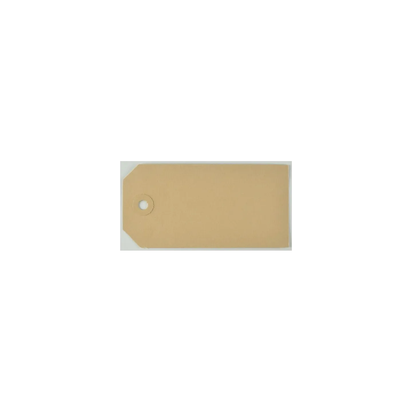 Brūna etiķete 60 x 120 mm ar 1 caurumu VPM536361 AGRALV