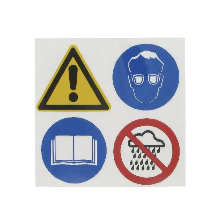 Sticker information lawnmower warnings  WB000014 AGRALV