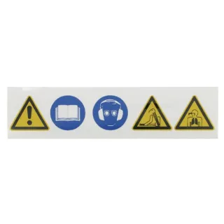 Sticker information sign leaf blower warnings  WB000012 AGRALV