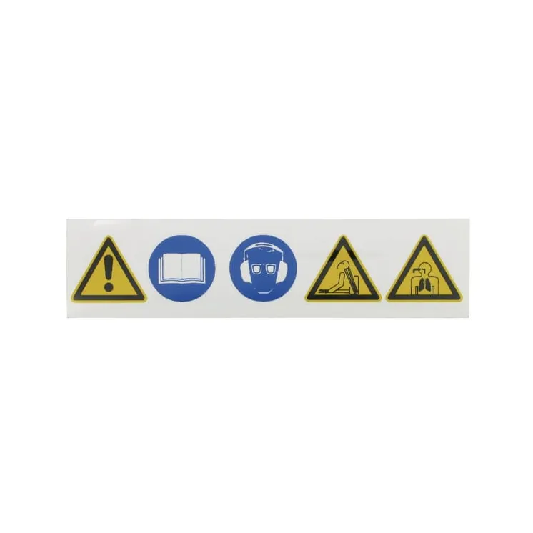 Sticker information sign leaf blower warnings  WB000012 AGRALV
