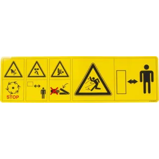 Sticker danger (small)  A138369074 Kverneland VNB4377074