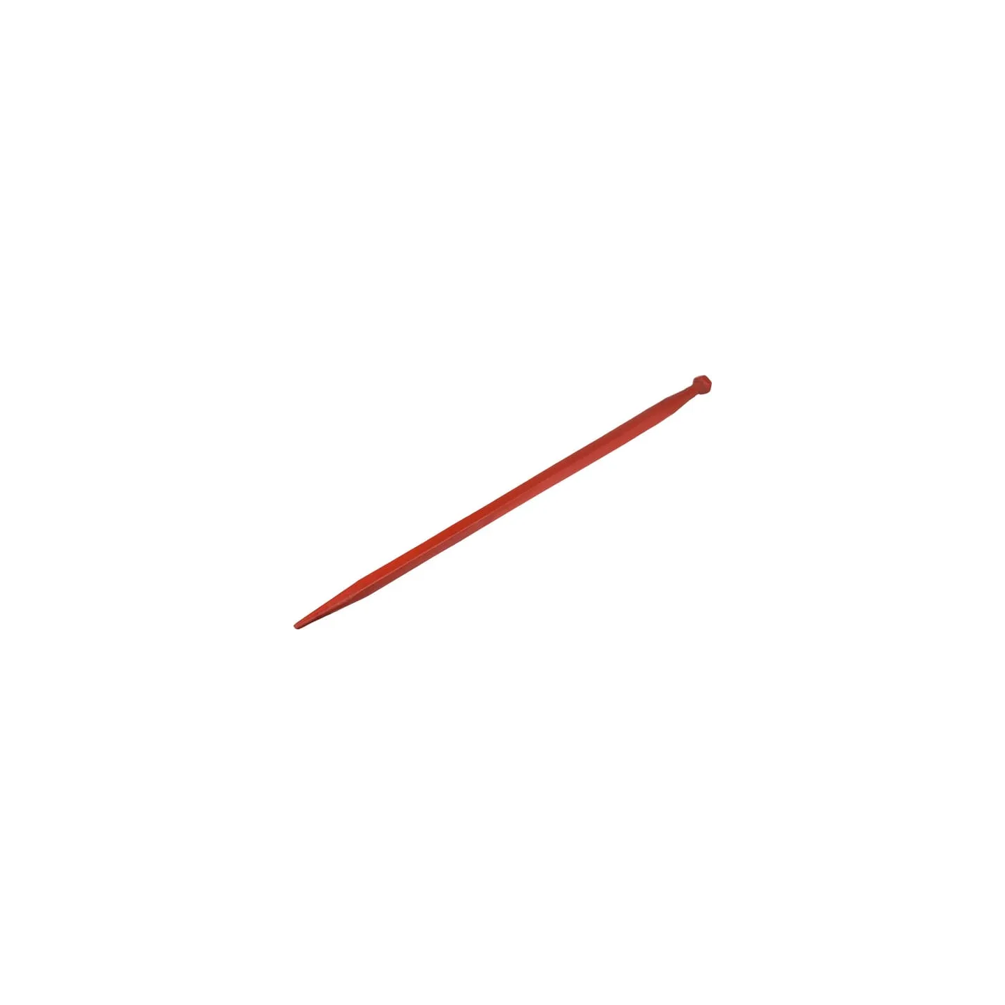 Iekrāvēja zars, taisns, kvadrātveida sekcija 45x1100mm, smails uzgalis ar M30x2mm uzgriezni, sarkans, KK241166A Kverneland KK241