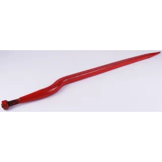Silage tine, cranked: 56mm square section 35x920mm, pointed tip with M20x1.5mm nut, red,   KK221177 Kverneland