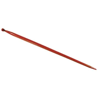 Loader tine, straight, square section 36x1100mm, pointed tip with M20x1.5mm nut, red,   KK221152 Kverneland VPN1824