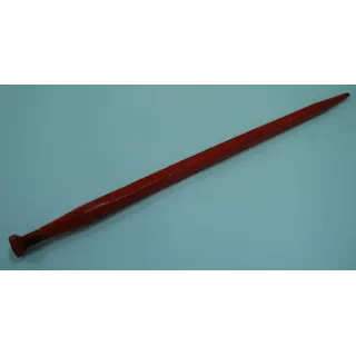 Loader tine, straight, square section 35x810mm, pointed tip with M24x2mm nut, red,   KK221189 Kverneland VPN1805