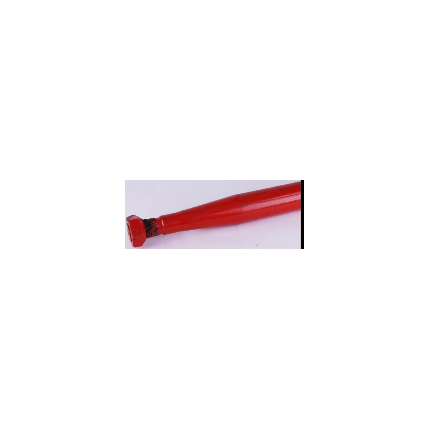Loader tine, straight, square section 35x1400mm, pointed tip with M33x2mm nut, red,   KK241126 Kverneland
