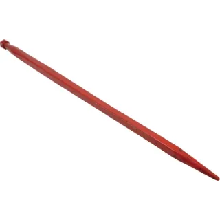Loader tine, straight, square section 45x1240mm, pointed tip with M30x2mm nut, red,   KK241162A Kverneland KK241162