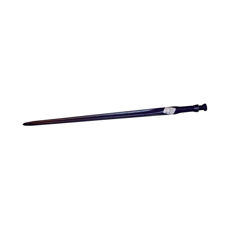 Loader tine, straight, square section 45x1400mm, pointed tip with M30x2mm nut, red,   KK241163A Kverneland KK241163