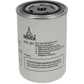 Uzgriežams degvielas filtrs 01182671 DEUTZ