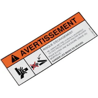Warning Decal  VF16661769 DEUTZ-FAHR