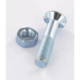 Plough bolt + nut, 11x50, 2 lobes  VI1205 GrÃ©goire-Besson