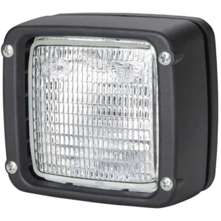Darba gaisma Halogēna, kvadrātveida, 12/24V, balta, 112x94.3x102mm, AMP/Asmeņa spailes uzmava, 1GA007506111 Hella