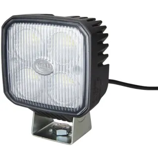 Darba gaismas LED, 1000lm, kvadrātveida, 12/24V, balts, 122x53x95mm, skava, Flood, 4 LED, 1GA996284002 Hella