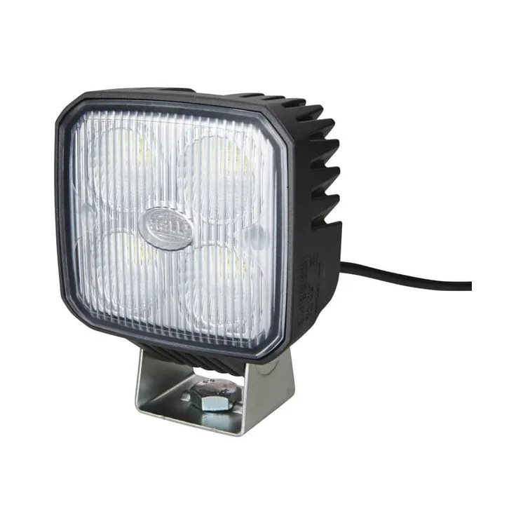 Work light LED, 1000lm, square, 12/24V, white, 122x53x95mm, clamp, Flood, 4 LED's,   1GA996284002 Hella