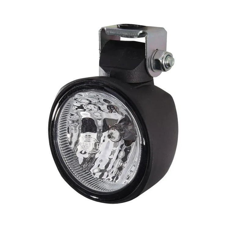 Work light Halogen, 65W, round, 12V, transparent, bolt on, 83x47.5x111mm,   1G0996176131 Hella