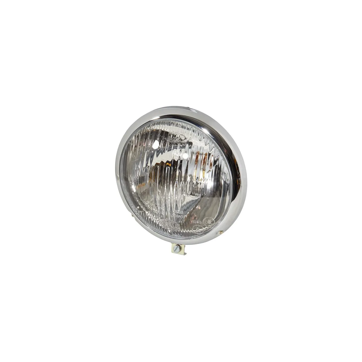 Headlight Halogen, round, 12V, white, housing: silver,  148mm,   1S3001442001 Hella