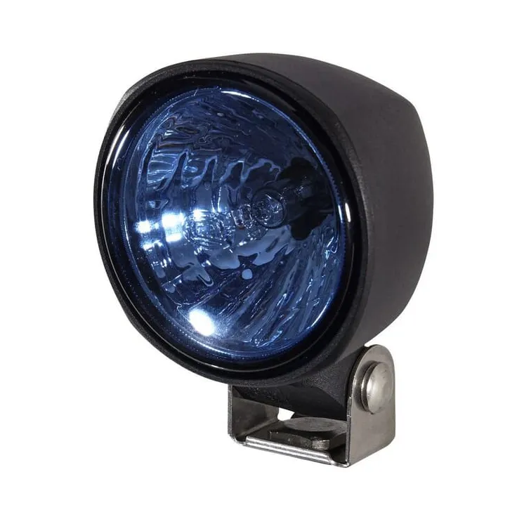 Work light Halogen, 65W, round, 12V, blue, bolt on, 83x87x111mm,   1G0996176671 Hella