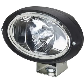 Darba gaisma Halogēns, 55W, 1150lm, ovāls, 12V, caurspīdīgs, pieskrūvējams, 160x78x128mm AMP spraudnis, 1GA996161281 Hella