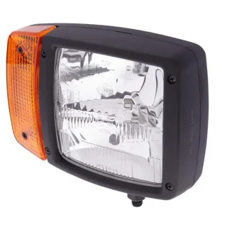 Priekšējais lukturis halogēns, taisnstūrveida, 12V, caurspīdīgs/dzintars, pieskrūvēts, 1SA996120061 Hella 1EA993975101