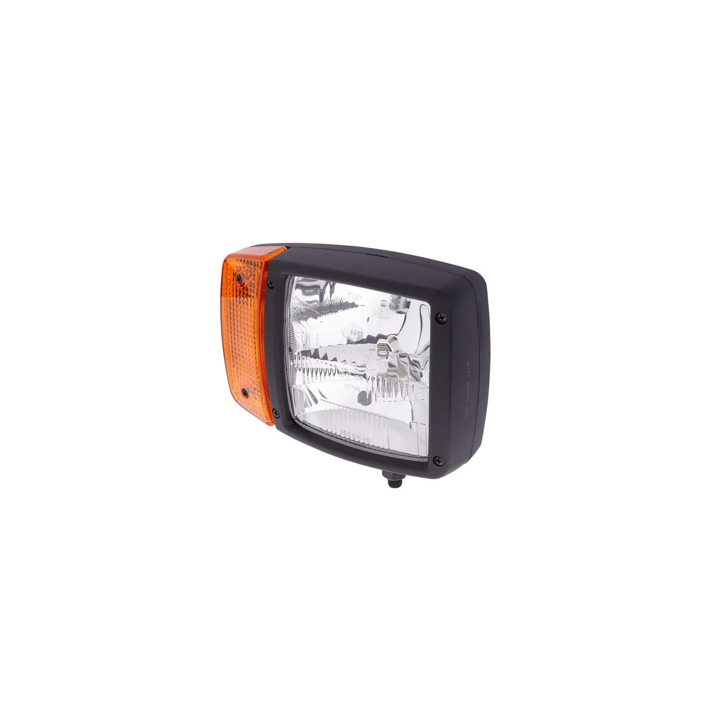 Headlight Halogen, RH rectangular, 12V, transparent/amber, bolt on,   1SA996120061 Hella 1EA993975101