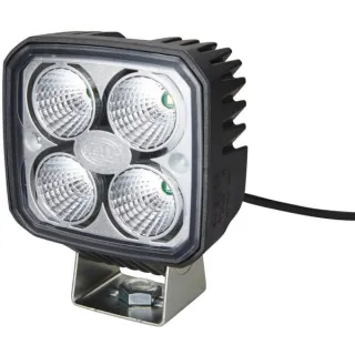 Darba gaismas LED, 1200lm, kvadrātveida, 12/24V, 122x53x95mm, balts, spailes Deutsch spraudnis, 4 LED, 1GA996284091 Hella